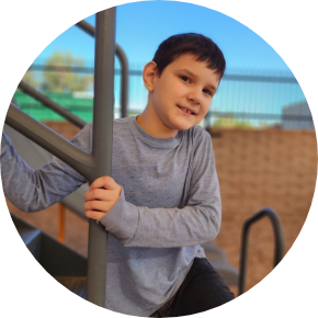 a young male student og Accel's K-12 Education program